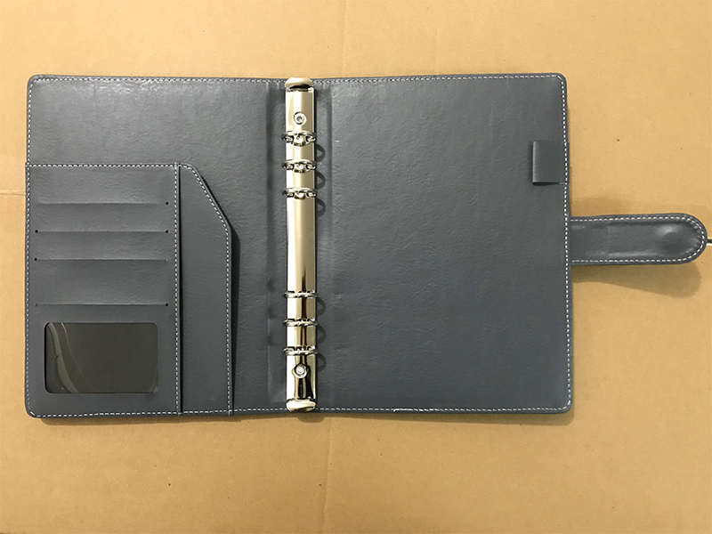 活页本内页展开 - 多卡位口袋文件插袋笔插