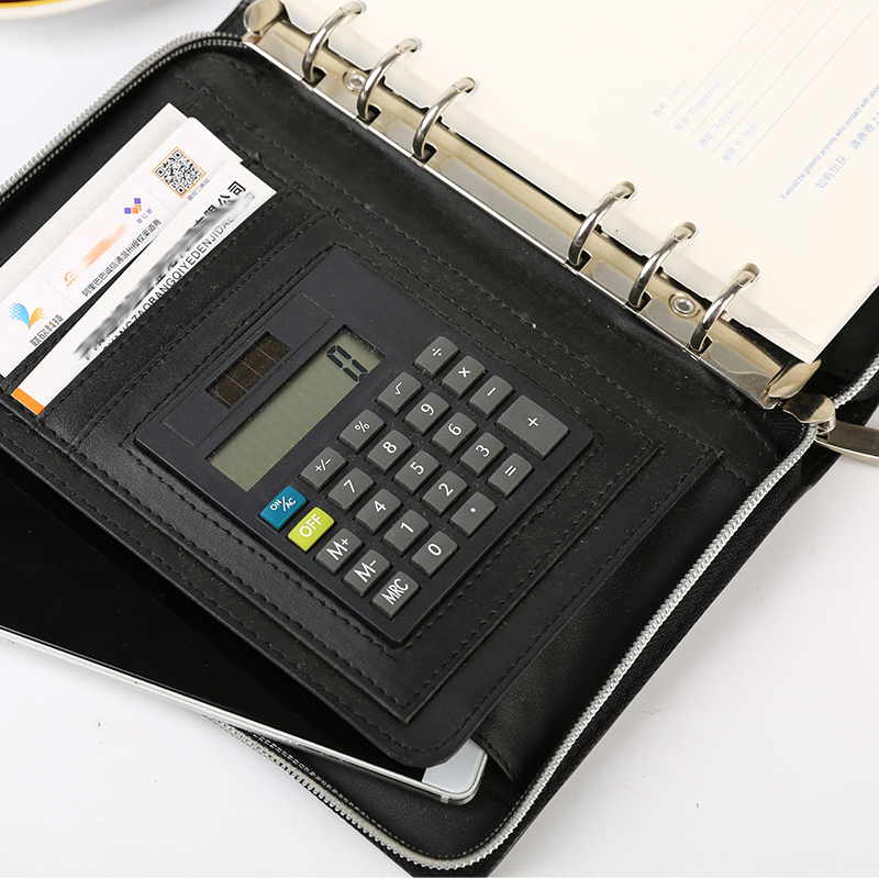 带计算器多名片票据收纳卡位