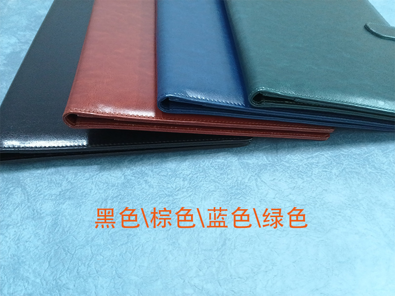 A4合同夹签约本-侧面图示