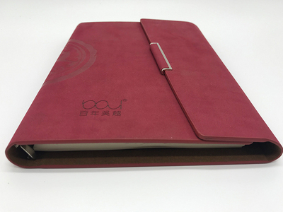 三折油边活页记事本 A5 尺寸 封皮可换