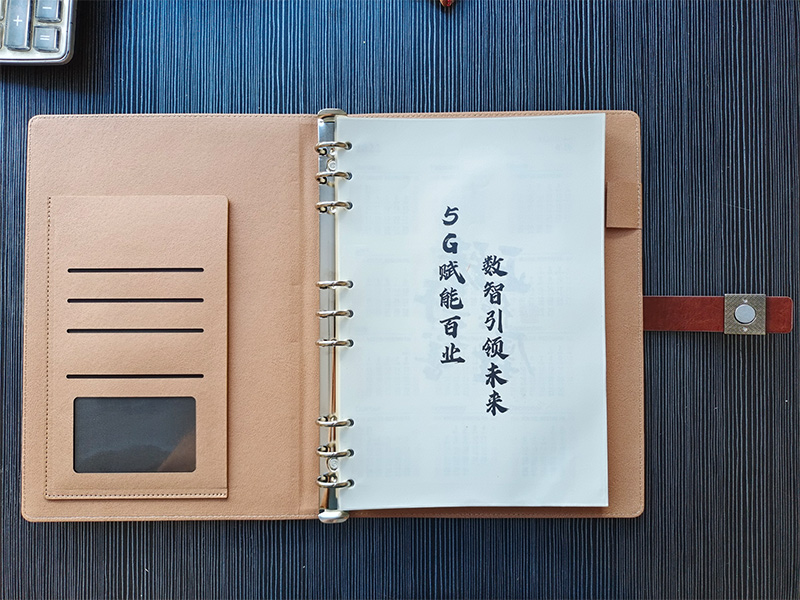 9孔活页记事本内页展示 - 80g道林纸200页厚本可替换活页设