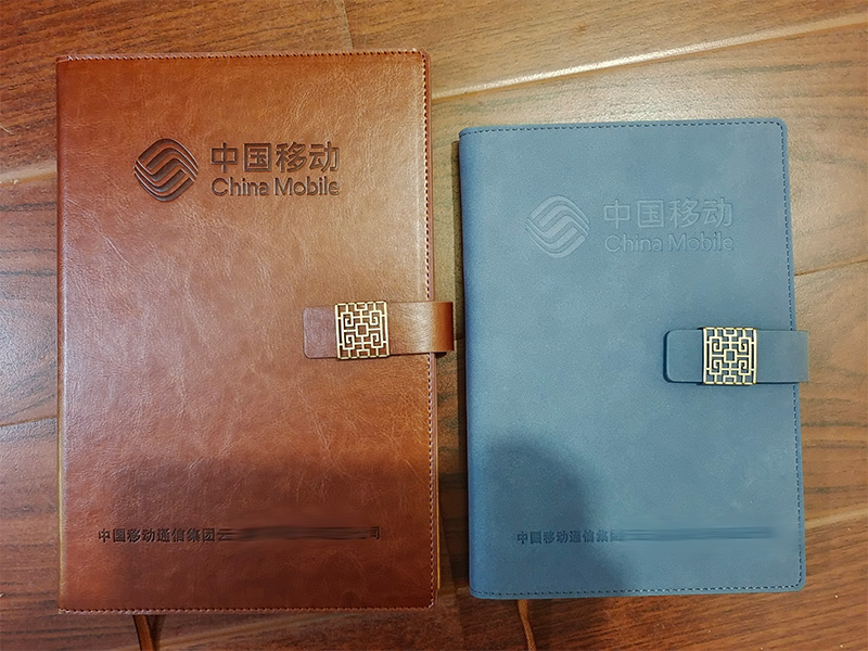 内页锁线胶装商务会议记录复古窗花记事本