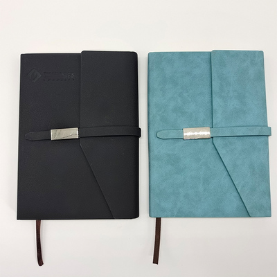 油边三折记事本定制 - 金属扣 + 翻盖设计 免费设计