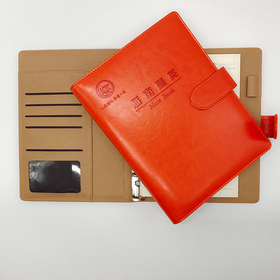 磁铁暗扣活页记事本定制- 企业专属 logo 记事本生产厂家